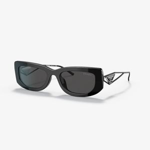PRADA PR 14YS - 1AB5S0 BLACK-DARK GREY Women's Sunglasses AUTHENTIC w/Hard Case